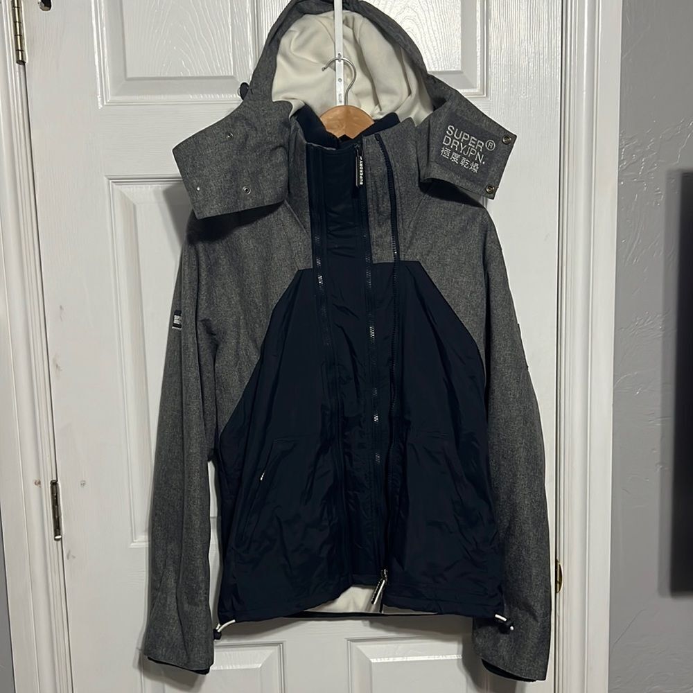 🔥🔥 SUPERDRY ORIGINAL WIND-HYBRID JACKET - Super High End Thick Lined - PERFECT